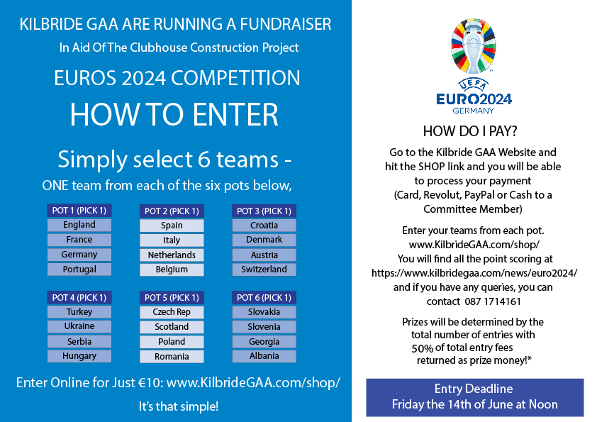 EUROS FUNDRAISER IN AID OF THE CLUB HOUSE