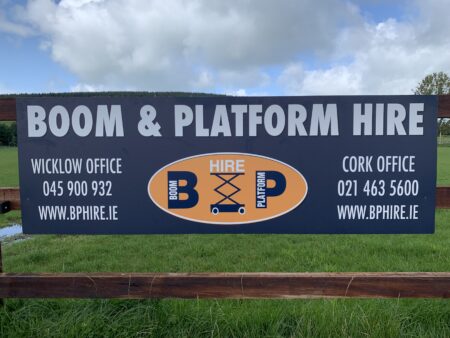 Boom annd Platform Ptchside Advert