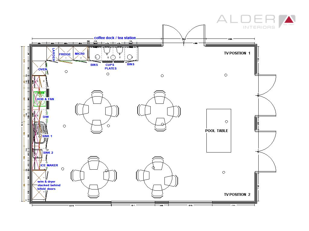 Kilbride GAA Community Room - Kitchen Layout