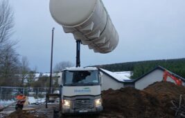 Bluestream Environmental installation of a Tricel P30 Pumped Wastewater Treatment System - Photos